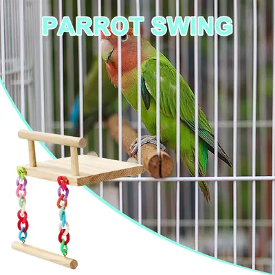 PetTribes Perchoir Balançoire en Corde pour Oiseaux