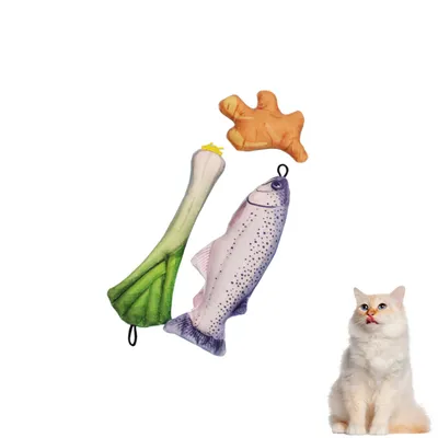 PetTribes Lot de 3 Jouets en Peluche pour Chat PetTribes Lot de 3 Jouets en Peluche pour Chat