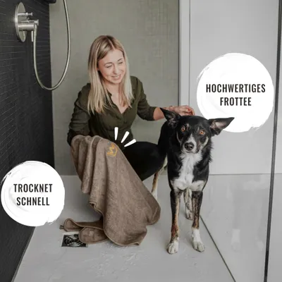 Rudelkönig Peignoir pour chiens en coton