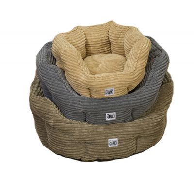 Mon Ami Luki - Panier rond antidérapant velours côtelé Sable