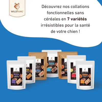 Wildfang Snacks avec 80% de poisson - sans céréales Wildfang Snacks avec 80% de poisson - sans céréales