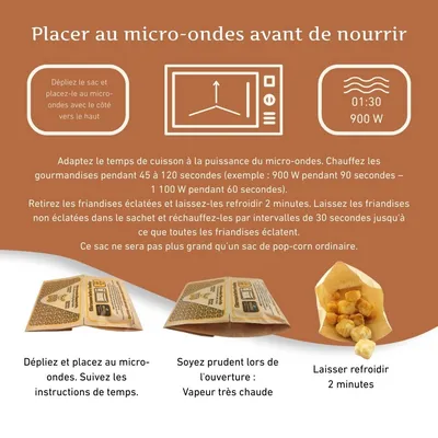 Wildfang Dog Pops Popcorn au fromage pour chiens Wildfang Dog Pops Popcorn au fromage pour chiens