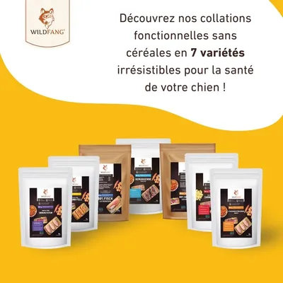 Wildfang® Snacks fonctionnels - la peau et le pelage des chiens Wildfang® Snacks fonctionnels - la peau et le pelage des chiens