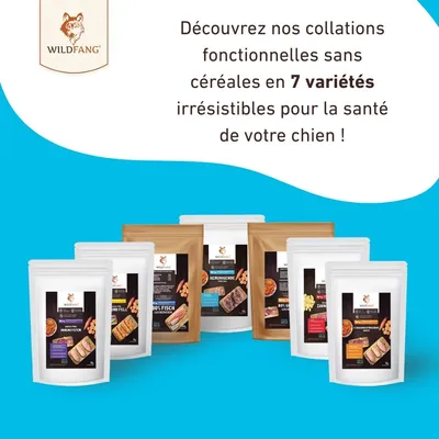 Wildfang Collations apaisantes avec canard et poulet - grain-sans Wildfang Collations apaisantes avec canard et poulet - grain-sans