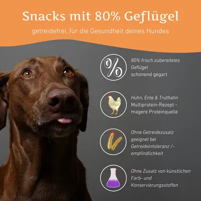 Wildfang® Snacks sans céréales à 80% de volaille pour chiens