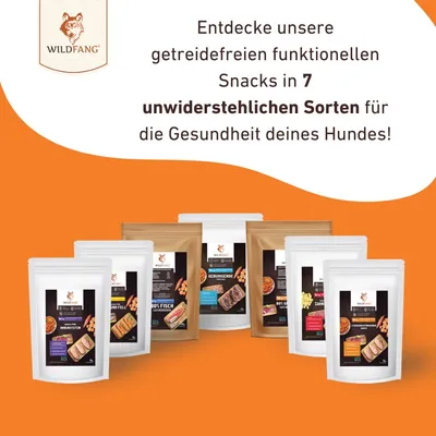 Wildfang Verdauungsfördernde Snacks mit Ente & Huhn - getreidefrei Wildfang Verdauungsfördernde Snacks mit Ente & Huhn - getreidefrei
