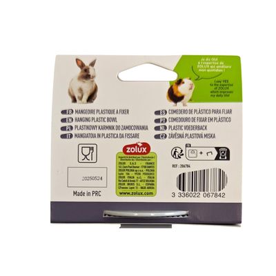 Mangeoire plastique  Cosy 500 ml pour petits mammifères