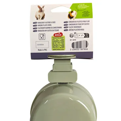 Mangeoire plastique verte Cosy 500 ml pour petits mammifères Mangeoire plastique verte Cosy 500 ml pour petits mammifères