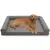 BINGOPAW Panier pour Chien Coussin en Cuir Tapis Matelas Gris BINGOPAW Panier pour Chien Coussin en Cuir Tapis Matelas Gris