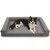 BINGOPAW Panier pour Chien Coussin en Cuir Tapis Matelas Gris BINGOPAW Panier pour Chien Coussin en Cuir Tapis Matelas Gris