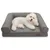 BINGOPAW Panier pour Chien Coussin en Cuir Tapis Matelas Gris BINGOPAW Panier pour Chien Coussin en Cuir Tapis Matelas Gris