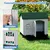 Giantex Niche pour Chien Exterieur en PP, Cabane Chien Exterieur Interieur