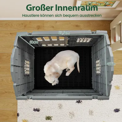Giantex Hundehütte Für Draußen Aus PP, Hundehütte Für Draußen Und Drinnen Giantex Hundehütte Für Draußen Aus PP, Hundehütte Für Draußen Und Drinnen