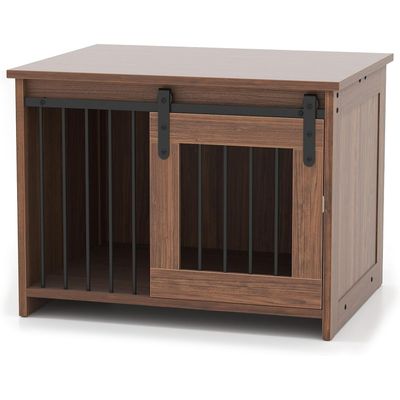 Giantex Cage pour Chien en Bois,Interieur avec Large Plateau