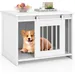 Giantex Cage pour Chien en Bois,Interieur avec Large Plateau