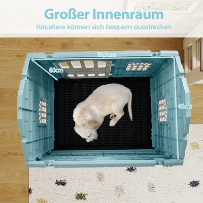 Giantex Hundehütte Für Draußen Aus PP, Hundehütte Für Draußen Und Drinnen