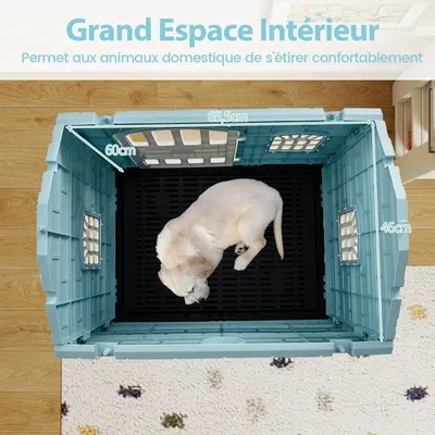 Giantex Niche pour Chien Exterieur en PP, Cabane Chien Exterieur Interieur