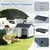 Giantex Niche pour Chien Exterieur en PP, Cabane Chien Exterieur Interieur