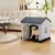 Giantex Niche pour Chien Exterieur en PP, Cabane Chien Exterieur Interieur