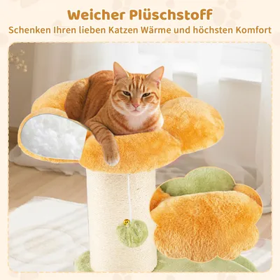 Giantex Katzenbaum, Klein, In Blumenform, Mit Gepolstertem Kissen Giantex Katzenbaum, Klein, In Blumenform, Mit Gepolstertem Kissen