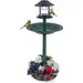 GIANTEX Mangeoire Oiseaux Exterieur sur Piédestal 3 en 1,Lumière Solaire
