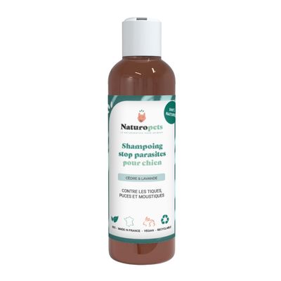 Shampoing anti puces, tiques et insectes BIO et Naturel - 200ml