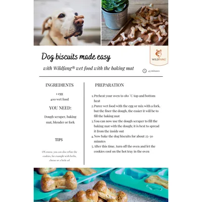 Wildfang Tapis de cuisson avec fiches recettes