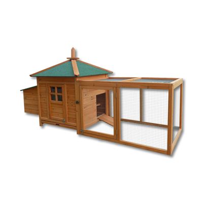 Wiltec Clapier – 1950 x 635 x 1200 mm – 1 étage – 3 portes – Toit bitumé –