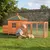 Wiltec Clapier – 1950 x 635 x 1200 mm – 1 étage – 3 portes – Toit bitumé –