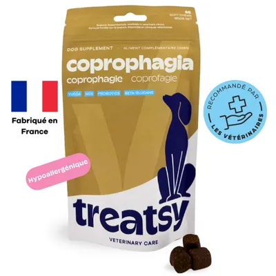 Complément contre l’ingestion de selles (coprophagie) pour chiens