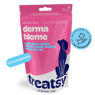 Treatsy - Complément Dermabiome allergies, démangeaisons & immunité-Chien