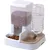 Iris Ohyama, Distributeur croquette & eau, pour chien, Blanc, JQ-350 Iris Ohyama, Distributeur croquette & eau, pour chien, Blanc, JQ-350