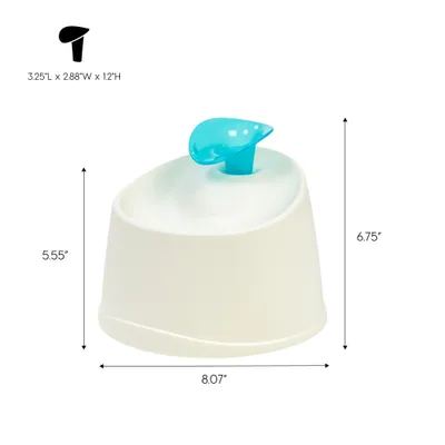 Fontaine à eau chat de 1,2 L, Filtre à charbon, pour chat, Gris, PWF-200 Fontaine à eau chat de 1,2 L, Filtre à charbon, pour chat, Gris, PWF-200
