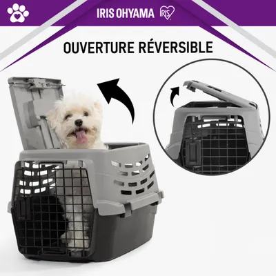 Iris Ohyama, Caisse de Transport  pour Chat, Voiture, Gris, UPC-490