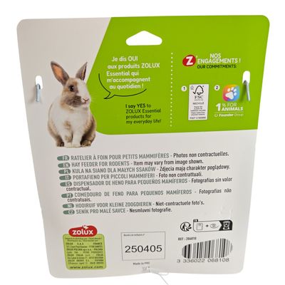 Râtelier à foin en métal Cosy XXL pour lapin et cochon d'Inde.