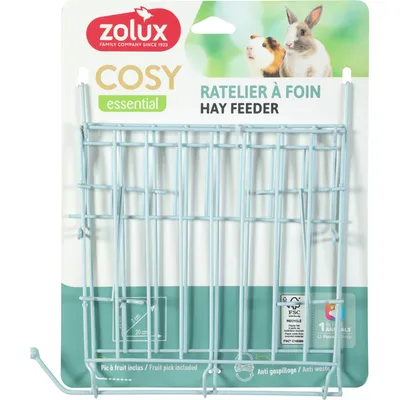 Râtelier à foin en métal Cosy XXL pour lapin et cochon d'Inde.