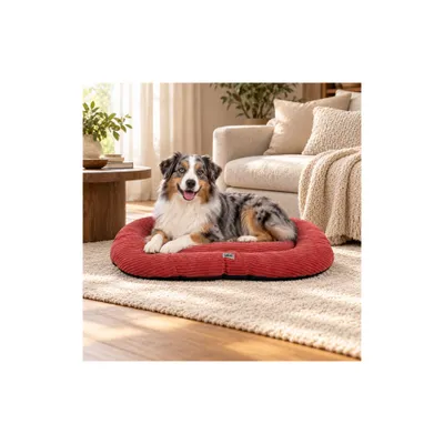 Mon Ami Luki - Coussin ovale antidérapant velours côtelé