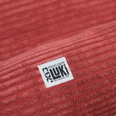 Mon Ami Luki - Coussin ovale antidérapant velours côtelé