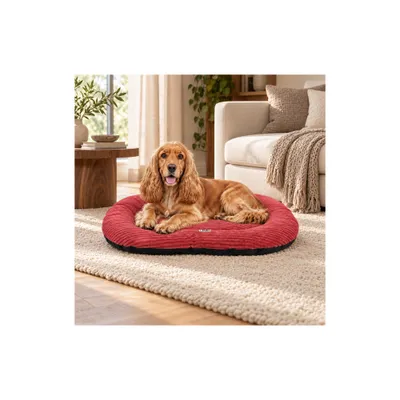 Mon Ami Luki - Coussin ovale antidérapant velours côtelé