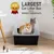 Grand Bac Litière pour Chat XXL, Noir, CLH-XL
