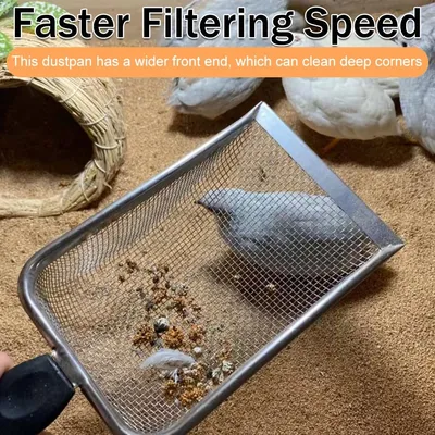 Pawffee Pelle à litière chat en métal à mailles fines - Robuste