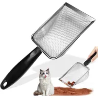 Pawffee Pelle à litière chat en métal à mailles fines - Robuste