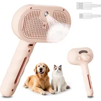 Pawffee Cepillo de vapor 3 en 1 perros y gatos, elimina pelo muerto masajea