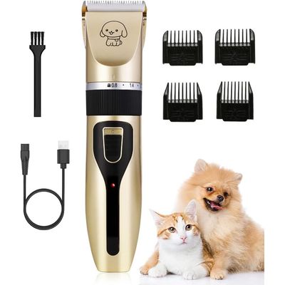 Pawffee Tondeuse sans fil USB 5 vitesses pour animaux - Faible bruit
