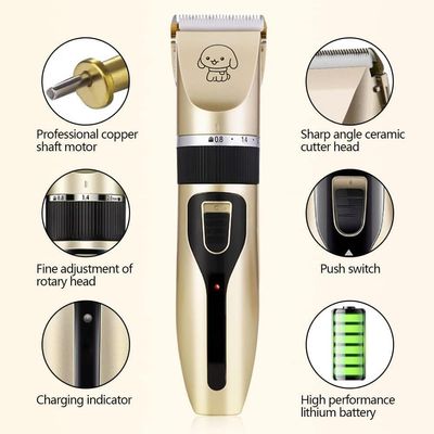 Pawffee Tondeuse sans fil USB 5 vitesses pour animaux - Faible bruit