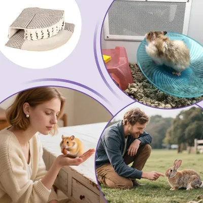 Pawffee Lit de hérisson en coin pour petit animal Pawffee Lit de hérisson en coin pour petit animal