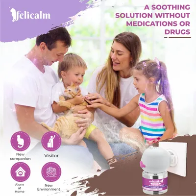 Felicalm Pack Chat – 2 Diffuseurs + 4 recharges de phéromones apaisantes Felicalm Pack Chat – 2 Diffuseurs + 4 recharges de phéromones apaisantes