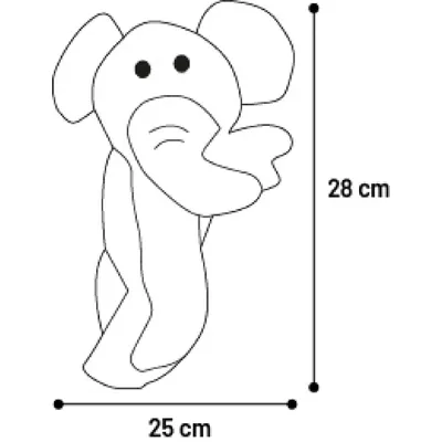 Peluche éléphant pour chien