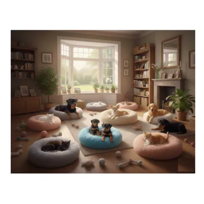 Panier rond ultra doux Krem