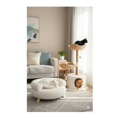 Fauteuil pour chien ou chat Détente Bouclette Fauteuil pour chien ou chat Détente Bouclette